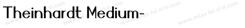 Theinhardt Medium字体转换
